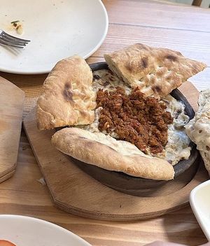 Hünkar beğendi   at Vegan Masa - Kadikoy in Istanbul