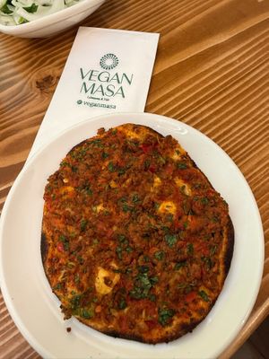Lahmacun  at Vegan Masa - Kadikoy in Istanbul