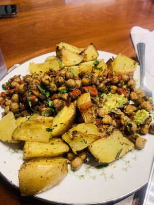 Chickpea Scramble ☺️ #Veganuary at Blissful Banana Cafe in Orland Park