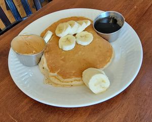 Side of Vegan Pancakes at Blissful Banana Cafe in Orland Park