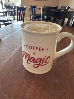 Lavender vanilla coffee   at Blissful Banana Cafe in Orland Park