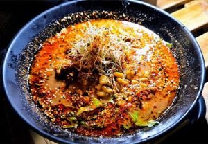 No 8 Red hot miso at REDWHITE BONELESS RAMEN - DTLA in Los Angeles