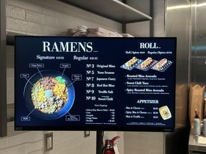 Menu  at REDWHITE BONELESS RAMEN Downtown Los Angeles in Los Angeles