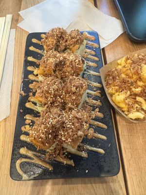 Roasted miso avocado roll  at REDWHITE BONELESS RAMEN Downtown Los Angeles in Los Angeles