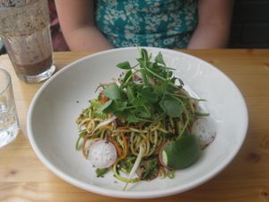 Raw pad thai at Wildebeest in Falmouth