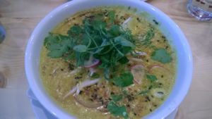 Goan squash curry at Wildebeest in Falmouth