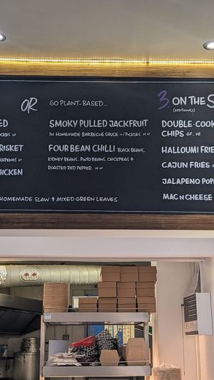 Menu at Vudu Food in Brighton