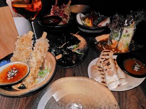 Selection of starters at CHAM - the vegan kitchen in Hannover