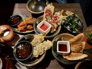 Verschiedene Vorspeisen  at CHAM - the vegan kitchen in Hannover