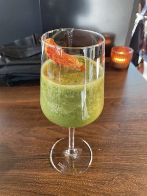 Popeye drink  at CHAM - the vegan kitchen in Hannover