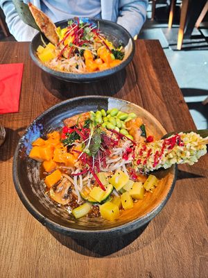 Top: 25 "Rice here rice now"
Bottom: 24 "Atsui Udon" at CHAM - the vegan kitchen in Hannover