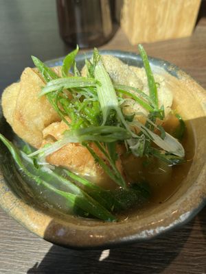 Wonton soup  at CHAM - the vegan kitchen in Hannover