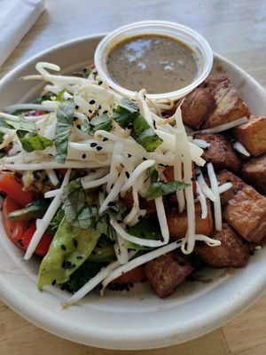 Thai Temple bowl at Higher Taste Plant Based in Long Beach