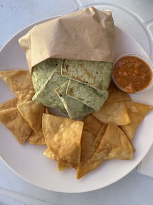Crunchwrap  at Higher Taste Plant Based in Long Beach