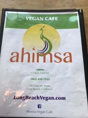 Ahimsa in Long Beach at Higher Taste Plant Based in Long Beach