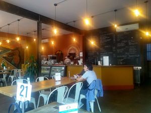 inside at Higher Taste Plant Based in Long Beach