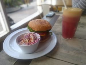 our meal at Higher Taste Plant Based in Long Beach