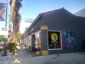 outside at Higher Taste Plant Based in Long Beach