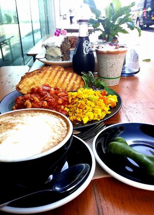 Vegan Brunch and green bone for your dog pals at Kaiaroha Vegan Deli and Eatery in Auckland