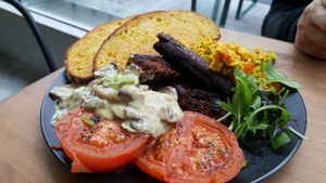 Breakfast at Kaiaroha Vegan Deli and Eatery in Auckland