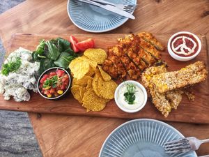 Louisiana Platter at Kaiaroha Vegan Deli and Eatery in Auckland