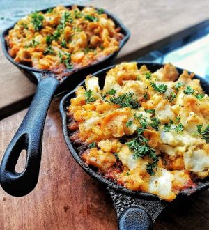 Cottage pie at Kaiaroha Vegan Deli and Eatery in Auckland