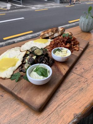 Breakfast platter for 2. 👌🏽 at Kaiaroha Vegan Deli and Eatery in Auckland