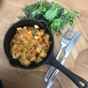 Vegan cottage pie at Kaiaroha Vegan Deli and Eatery in Auckland