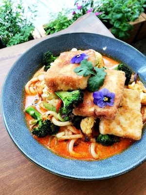 Laksa at Kaiaroha Vegan Deli and Eatery in Auckland