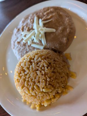 Beans and rice at Los Dos Amigos in Las Vegas