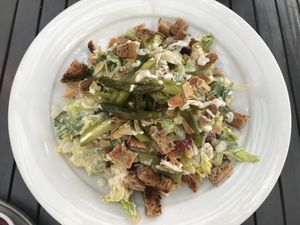 Vegan Caesar salad  at Lu-Ma Cafe in South West London