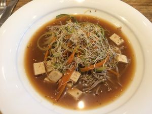 Buckwheat and tofu special  at Lu-Ma Cafe in South West London