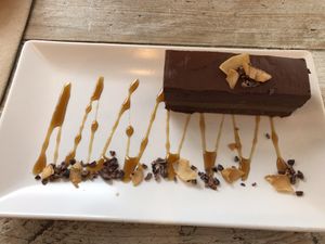 Vegan Snickers bars at Lu-Ma Cafe in South West London