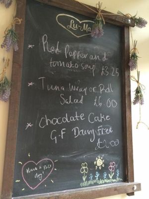 Menu of the Day - Lu-Ma Cafe at Lu-Ma Cafe in South West London