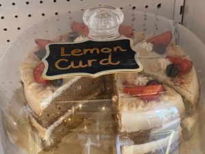 lenon curd at Lu-Ma Cafe in South West London