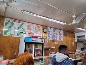 Trini and Chinese menus at Trinidad Golden Place in Brooklyn