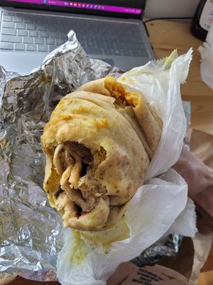 Vegetable roti at Trinidad Golden Place in Brooklyn