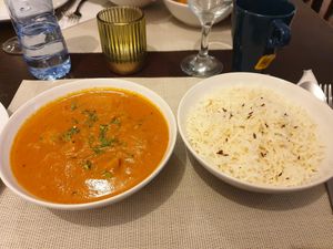 Mix Veg Jayaka with rice at Ishaan Pure Veg in Schiedam