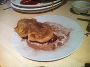 fried chocolate bar at Befried in Hamburg