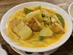 Massaman curry with tofu  at Ave  in Kanchanaburi