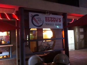 sign at Betty Noodles in Santa Cruz