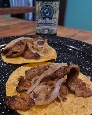 Bistec de seitan at El Bajón Vegano in Playa Del Carmen