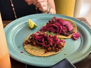   at El Bajón Vegano in Playa Del Carmen