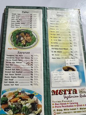  at Metta Vegetarian in Malang