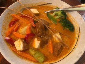 Panang Curry with Tofu (vegan) at Mangrove Kitchen in San Francisco