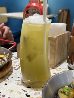 Sugar cane juice   at The Banhmi By Kun in Hanoi