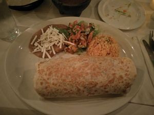 burrito at La Cantina in Chicago