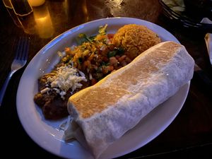 Burrito at La Cantina in Chicago