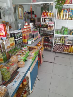 Vegan products for sell at Hoa Tam in Ho Chi Minh City
