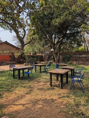 Garden at The Flying Goat in Anjuna